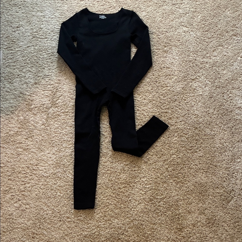 Black Long Sleeve Jumpsuit